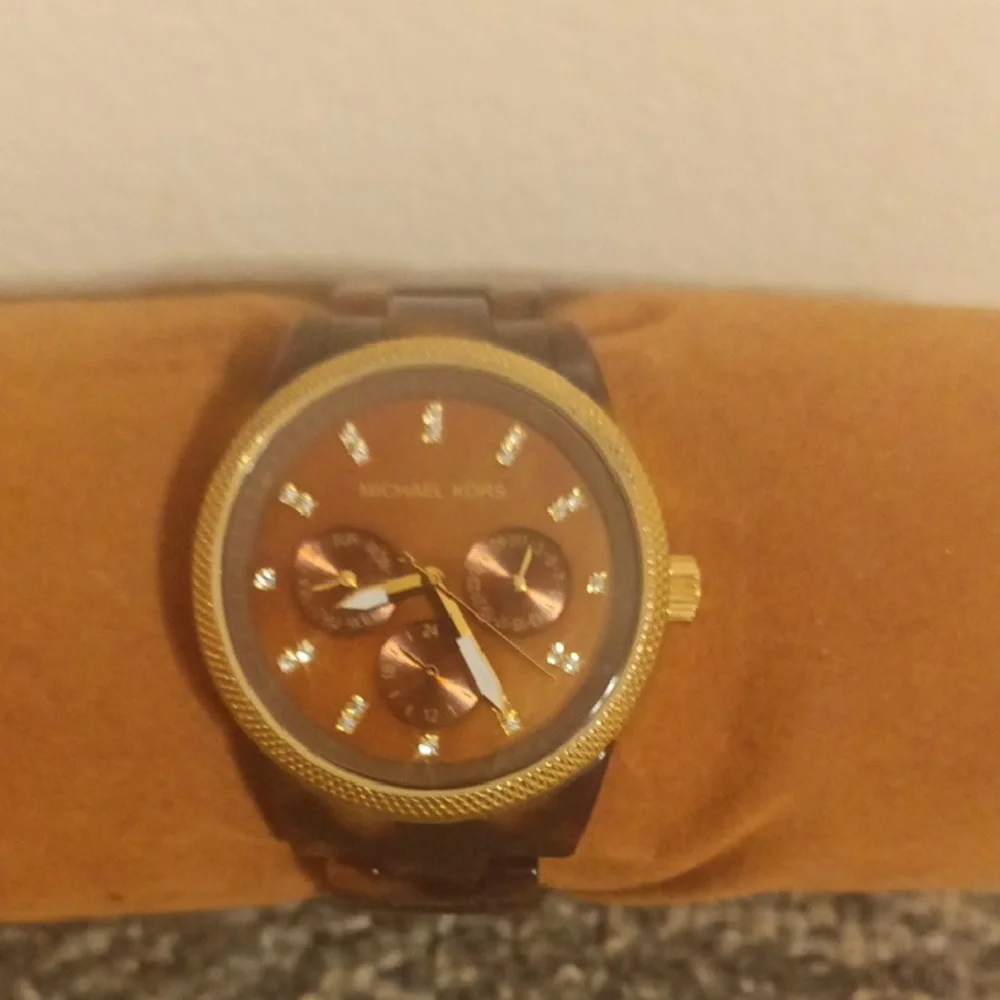 Michael Kors Gold and Brown Chronograph Women's Watch Mk 5038 Ritz